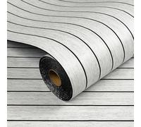 Livelynine Epaisseur Papier Peint Bois Palette Murale 60CMx3M Papier Peint Adhesif Mural Salon Chambre Imitation Lattes de Bois Blanc Panneau Mural decoratif Mur Tv Bureau Lamelles 3D Vinyle Adhesif