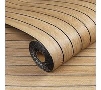 Livelynine Panneau Bois Mural Decoratif Salon Chambre 30CMx5M Panneau Mural Decoratif Tasseau Bois Naturel Bureau Panneaux Muraux Interieur Revetement Muraux Autocollant Salle à Manger Papier Peint