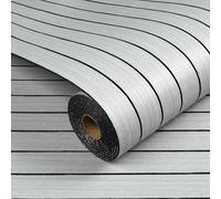 Livelynine Panneau Mural Decoratif Adhesif Bois Gris Clair 90CMx5M Panneau Tasseau Bois Mural Salon Panneaux Muraux 3D Effet Boises Gris Blanc Revetement Mur Adhesif Chambre Intérieur Bureau Commerce
