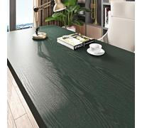 Livelynine Papier Adhesif pour Meuble Cuisine Bois Lavable Papier Peint Bois Vert 40CMx5M Revetement Adhesif Meuble Bois Placards Papier Peint Adhesif Mural Chambre Revêtement Plan de Travail Adhésif