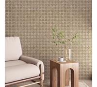 Livelynine Papier Peint Adhesif Mural Beige Marron Aspect Rotin Papier Peint Autocollant Mural Chambre Salle de Bain 40CMx5M Papier Adhesif pour Meuble Cuisine Rouleau Adhesif decoratif Moderne Skandi