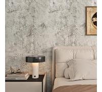 Livelynine Papier Peint Adhesif Mural Chambre Salon Gris Béton 40CMx10M Papier Peint Autocollant Mural Gris Clair Vinyle Adhesif Meuble Cuisine Beton Impermeable Revetement Plan de Travail Cuisine