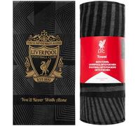 Liverpool F.C. Serviette de Bain Homme Femme Ado 100% Coton Serviettes de Plage Piscine Gym Sport Vacances Drap de Bain 137x69 cm (Noir)