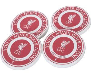 Liverpool FC - Dessous de verre, céramique (pack de 4) TA14102 (Taille unique) (Rouge/Blanc)