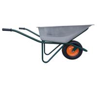 LIVEX 24234 Brouette avec caisse galvanisée 100 l, châssis vert