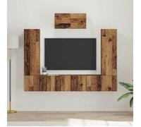Living - meuble tv mural complet Vidaxl Ensemble meuble TV 7 pcs Bois Ancien Bois d'ingénierie