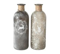 LivingActive Vase Leopold 21x7 cm Tête de cerf