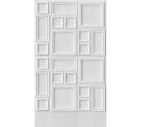 Livingwalls 398211 Papier peint photo intissé effet 3D, blanc, gris, 3,71 x 2,80 m, fabriqué en Allemagne