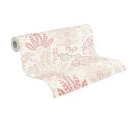 Livingwalls Famous Garden 393492 Papier peint intissé Blanc/taupe/rose/rouge/gris 10,05 x 0,53 m Fabriqué en Allemagne