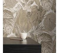 livingwalls Famous Garden 393551 Papier peint intissé Beige taupe 10,05 m x 0,53 m