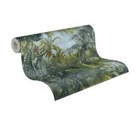 Livingwalls My Home 383561 Papier peint intissé Motif jungle Vert foncé 10,05 x 0,53 m