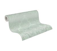 Livingwalls My Home My Spa 387081 Papier peint en non-tissé style baroque Vert eucalyptus 10,05 x 0,53 m