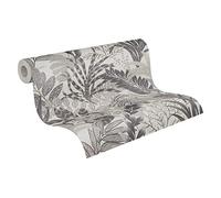 Livingwalls Papier Peint Fleuri Metropolitan Stories 2 A.S. Création Nala - Cape Town Papier peint intissé 10.05 m x 0.53 m Gris Blanc Fabriqué en Allemagne 378604 37860-4