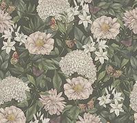 Livingwalls Papier peint floral 394261 - Motif jungle - Noir/vert foncé - 10,05 x 0,53 m pour 5,33 m² - Fabriqué en Allemagne