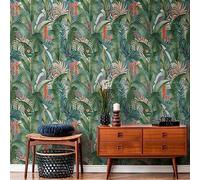 Livingwalls Papier peint intissé 394352 Jungle bleu pétrole - Papier peint pour salon, chambre à coucher - feuilles de la jungle - 10,05 m x 0,53 m pour 5,33 m² - Fabriqué en Allemagne