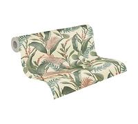 Livingwalls Papier peint intissé 394361 Motif jungle Vert crème 10,05 x 0,53 m pour 5,33 m²