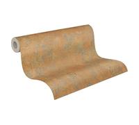 Livingwalls papier peint intissé à effet pierre en marron, orange, gris, turquoise, métallisé - papier peint style industriel 10,05 x 0,53 m - 786296