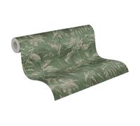 Livingwalls papier peint intissé à motif jungle en vert, doré, métallisé - papier peint jungle exotique 10,05 x 0,53 m - 782036