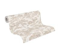 livingwalls papier peint intissé avec arbres et branches en beige, blanc, marron - papier peint floral style asiatique 10,05 m x 0,53 m - 790012