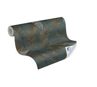 livingwalls papier peint intissé préencollé à motif botanique en vert, bleu - papier peint décoratif 10,05 x 0,53 m poser sans colle - 784531