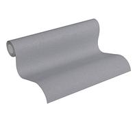 Livingwalls papier peint intissé Trendwall papier peint uni papier peint effet pailleté 10,05 m x 0,53 m gris métallisé 372725 37272-5