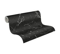 A.S. Création Papier peint intissé Marbre Alena St. Petersburg Noir/Gris 10,05x0,53 m