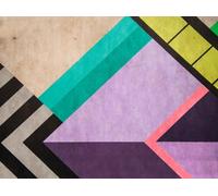 Livingwalls Papier peint photo 399131 - Effet 3D - Multicolore, violet, noir - Papier peint intissé de qualité supérieure avec motif sur 3,71 m x 2,80 m - Fabriqué en Allemagne