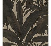 Versace papier peint palmier Giungla papier peint intissé tropical marron noir