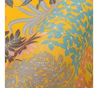 Livingwalls Travel Styles Papier peint intissé Motif fleurs sauvages Jaune et noir Papier peint mural élégant pour différentes pièces 10,05 x 0,53 m