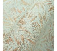 Livingwalls Travel Styles Papier peint intissé Motif plantes Turquoise et doré