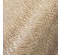 Livingwalls Travel Styles Papier peint non tissé avec ornement doré et beige - Papier peint mural classique pour différentes pièces - 10,05 m x 0,53 m