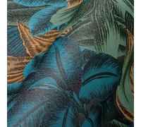 Livingwalls Travel Styles Papier peint non tissé Motif jungle Bleu et orange - Papier peint mural tropical pour différentes pièces 10,05 m x 0,53 m