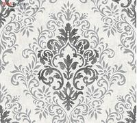 Livingwalls Vliestapete Jette 4 Tapete grau metallic schwarz 10,05 m x 0,53 m 339241 33924-1