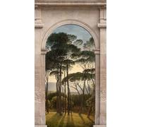 Livingwalls Papier peint photo WTD 382491 Motif paysage Gris/vert 3,71 x 2,80 m