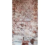 Livingwalls WTD 383351 Papier peint photo intissé Motif briques industrielles Rouge/gris 1,59 x 2,80 m