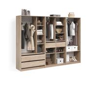 Livinity Armoire à vêtements "Trento", Sonoma 100 x 200 cm | Lot de 3