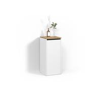 Armoire de salle de bain Livinity Paolina Blanc/Artisan 40.2x88.2cm avec panier à linge, Model 58760