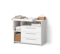 Livinity Commode à Langer Nera, Blanc, avec Plan à Langer