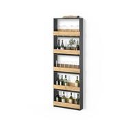 Livinity étagère pour Verres à vin Regusa Chêne doré/Anthracite 60x180cm