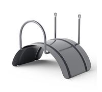 LIVLIG Support de tuyau d'arrosage pour tuyaux 1/2 pouce jusqu'à 30m en acier allié, support mural Couleur: Anthracite