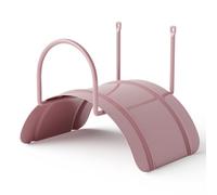 LIVLIG Support de tuyau d'arrosage pour tuyaux 1/2 pouce jusqu'à 30m en acier allié, support mural, Couleur: Rose