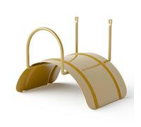 LIVLIG Support mural pour tuyau d'arrosage, suspension pour tuyau d'arrosage en acier, support pour tuyau d'arrosage 1/2" jusqu'à 30m, Couleur : Or
