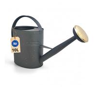 Livlig53 LIVLIG Arrosoir 10L en métal, avec Pomme d'arrosage Amovible, arrosoir Vintage, pour Le Jardin, Couleur : Anthracite