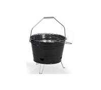 LIVOO - Barbecue à charbon portable DOC327C - ø27 cm de cuisson, hauteur 24cm, acier galvanisé