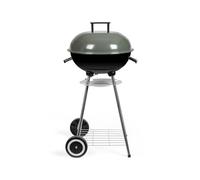 Livoo - Barbecue à charbon DOC172K - Ø 41 cm, acier chromé, hauteur 69,5 cm, clapet d'aération, grille de stockage, bac récupérateur