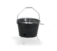 LIVOO - Barbecue à charbon portable DOC327C - ø27 cm de cuisson, hauteur 24cm, acier galvanisé