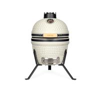 Livoo - Barbecue fumoir Kamado DOC330 - ø27 cm de Cuisson, Corps en Argile réfractaire, Déflecteur de Chaleur ø16 cm