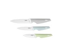 Livoo Bloc de 3 couteaux MEC137-7,5/10 / 12,5 cm - Lame céramique - Compatible lave-vaisselle