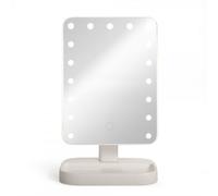 LIVOO Miroir de maquillage DOS206 lumineux gris