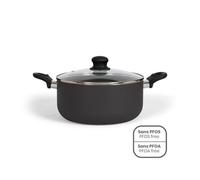 LIVOO Faitout MEP150N – Aluminium 24 cm avec couvercle